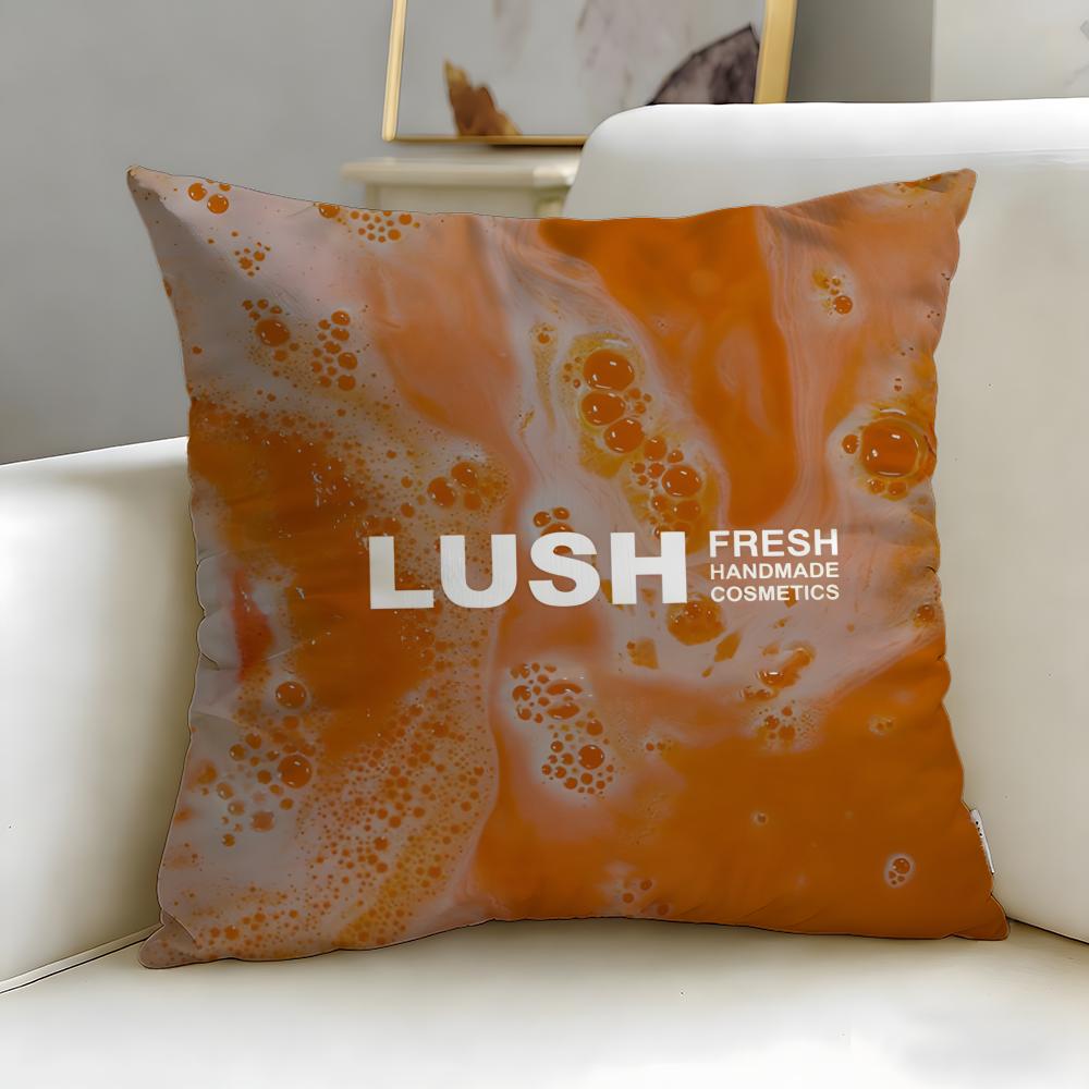 

Классический бренд уходовой косметики Lush Чехол-подушка Мягкий Легко стирающийся для Подушки Универсальный для Дивана Кровати Путешествий и Офиса 30X30cm