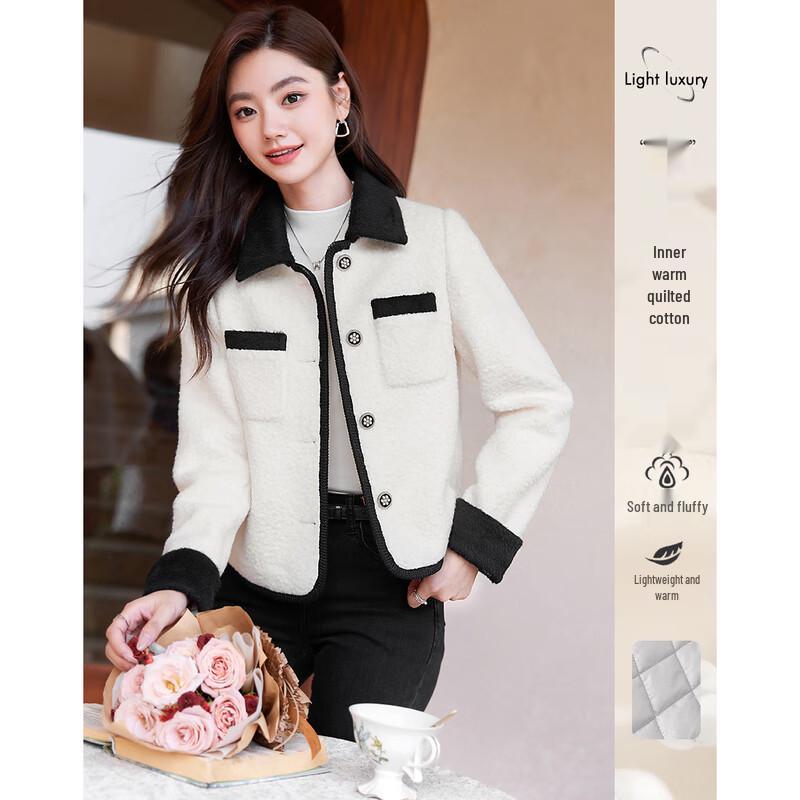

Elegant Simple Long-Sleeve Short Jacket L