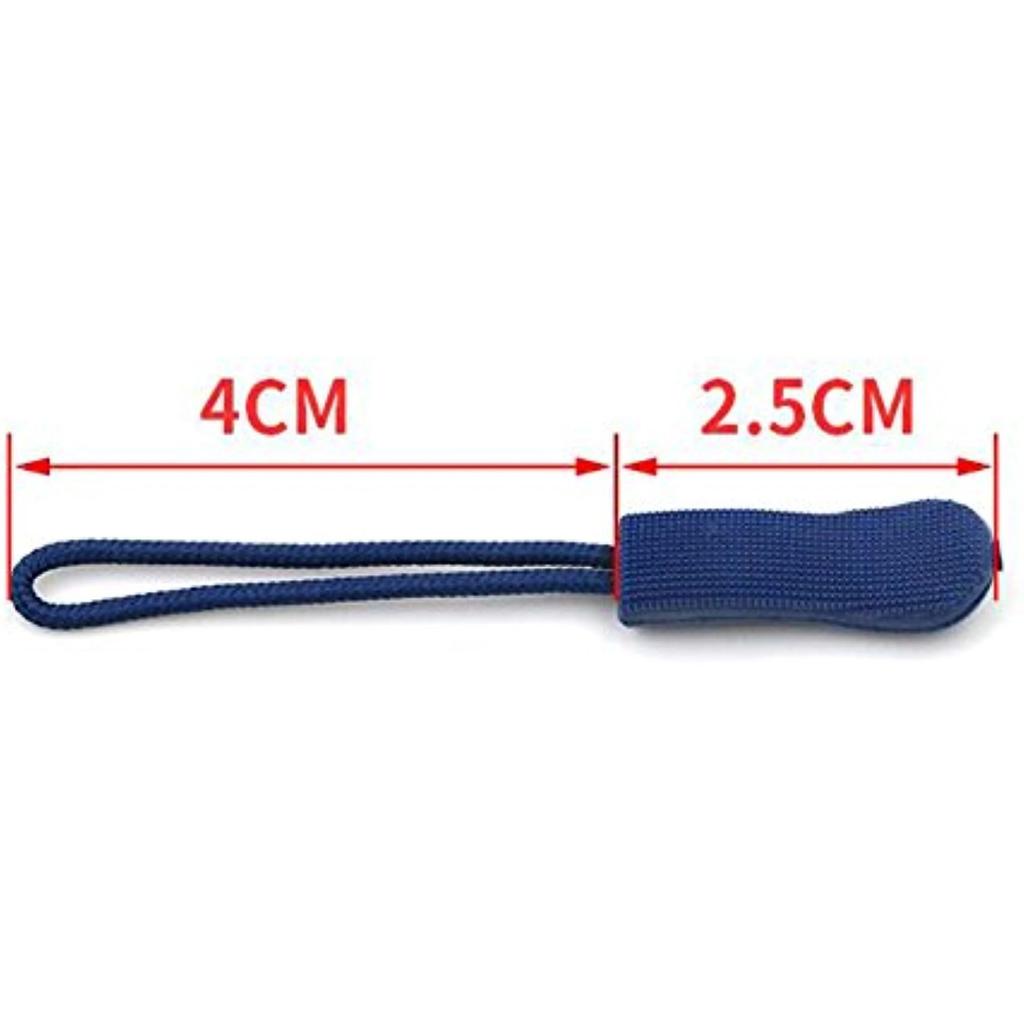 Colorful Zipper Pulls for Backpacks, Luggage and Jackets, Set of 20