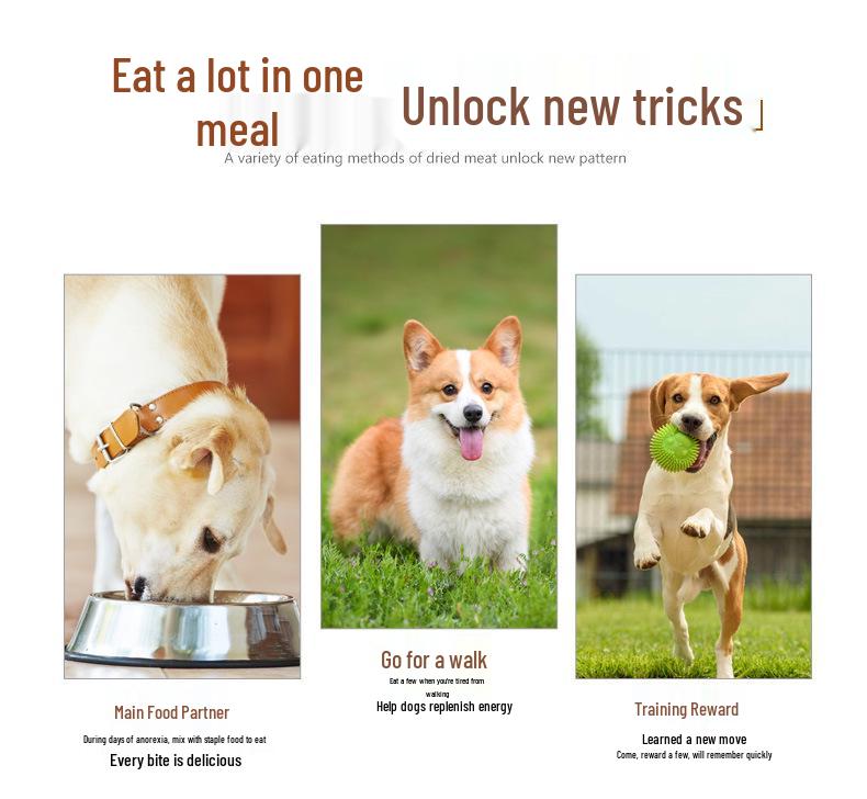 Myfoodie Chicken Jerky Dog Treats for Large & Small Breeds