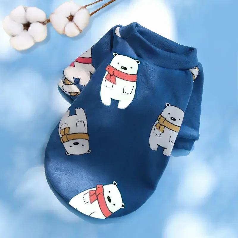 Cappotto Felpa Invernale Caldo per Cani Piccoli Bulldog Chihuahua Shih Tzu Felpa Cucciolo Gatto Maglione Cani