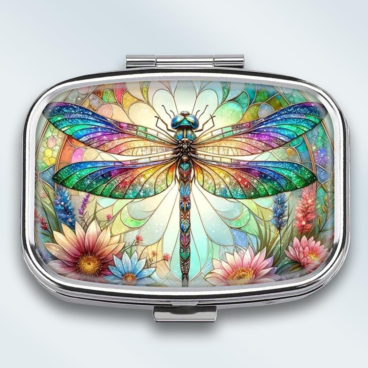 

Mini Metal Jewelry Box, 2 Grids Portable Storage Case, Travel Small Organizer for Earrings and Tiny Items різнокольоровий