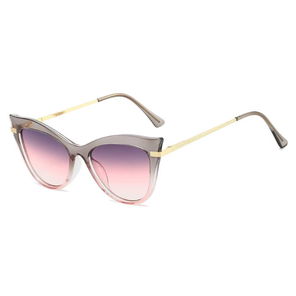 Lunettes de soleil œil de chat chics: Style européen et américain tendance, Protection solaire extérieure polyvalente haut de gamme pour femmes