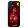Coque de téléphone - MANIACASE - iPhone 17 - Silicone TPU - Noir - Motif Ferrari