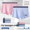 Langsha Boys' Antibacterial Cotton Boxer Briefs 4-Pack