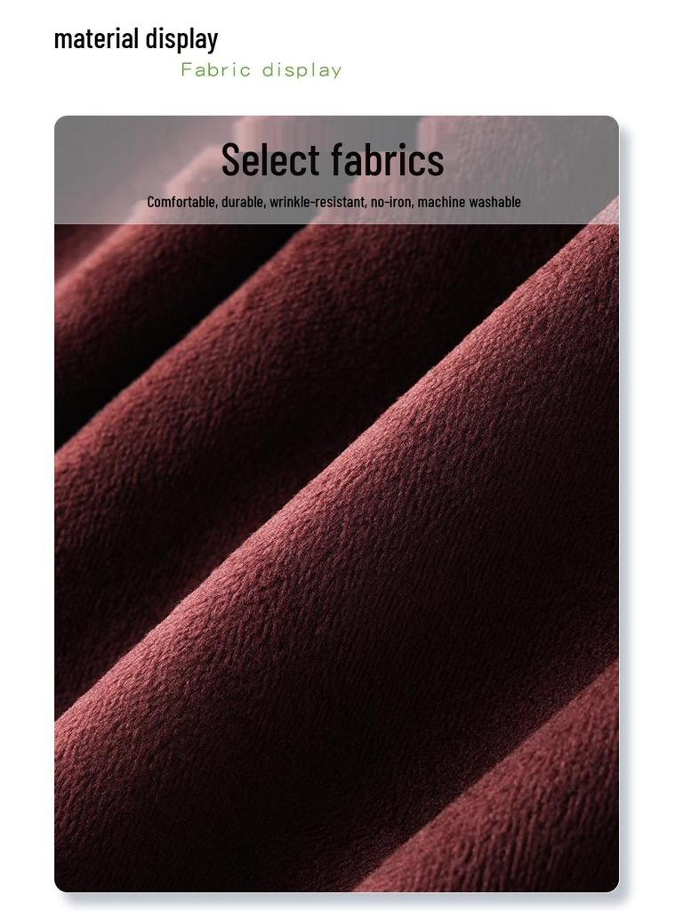 Ancola Women's 2024 Red Velvet Slim-Fit Straight-Leg Petite Wide-Leg Winter Jeans