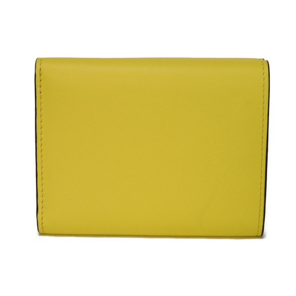 Used 12695 Cocktail Trifold Wallet C643TR2X13 7942 Anagram Lemon Stone Orange Paula's Ibiza Yellow Women's from Japan