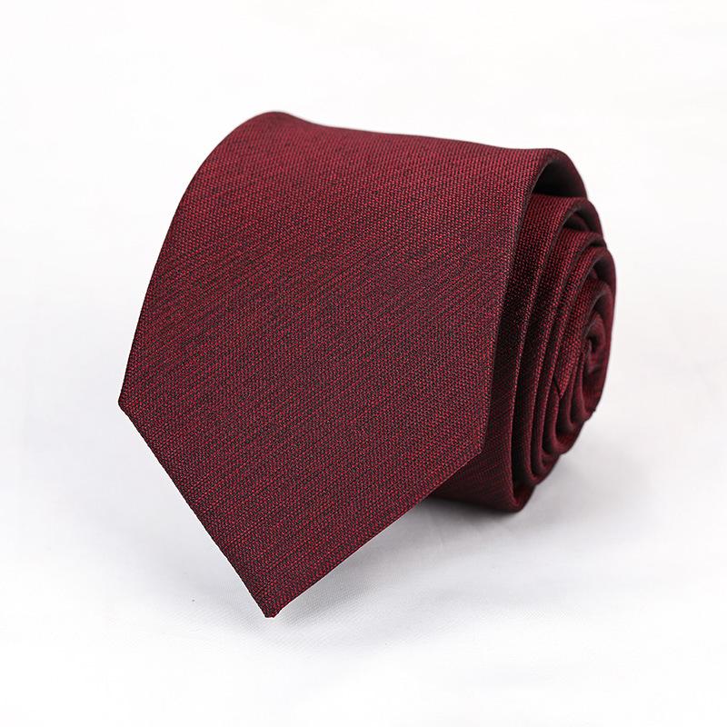 Black Professional Wedding Groom Korean Version Trendy Men'S Dress Business Red Lazy Zipper No Thug Tie