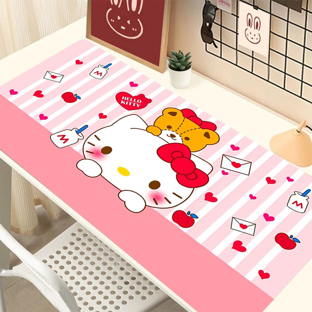 1Pc Hello Kitty Cute Chicks Garden Print Mouse Pad 2Mm Thick Rubber Base Perfect Bedroomofficegame Room Ideal Gift Computer Keyboard Enthusiasts Print