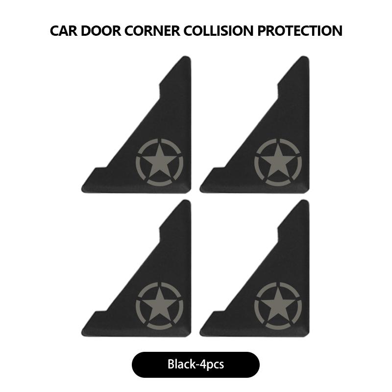 AJL6 Car Door Protective Sticker Strip Bumper Anti-collision Protector Cover For Jeep Compass Renegade Cherokee Wrangler JK Patriot