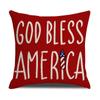 4pcs/Set Independence Day Pillow Cover Public Holidays Decorative Couch Pillow Five-Pointed Star Printed Pillows Without Pillow Core