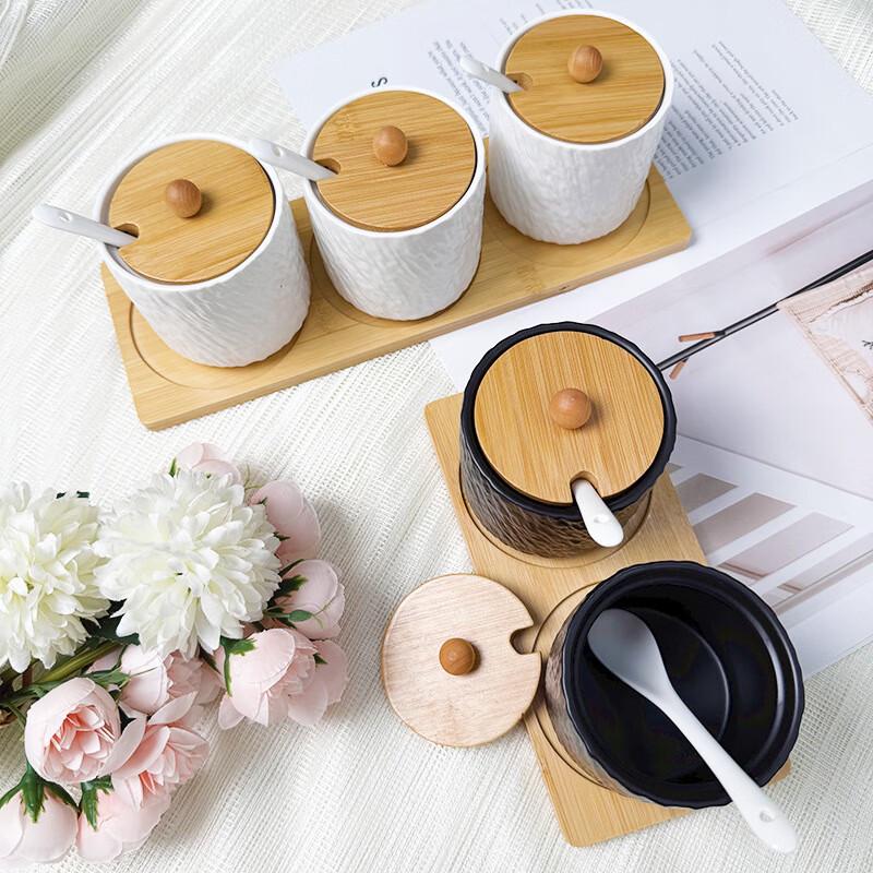 LISM Matte Steinmuster Gewürzglas-Set