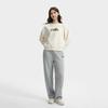FILA HERITAGE Panda Embroidery Trendy Casual Versatile Crew Neck Pullover Sweatshirt Women Vapor White F51W538201FIV
