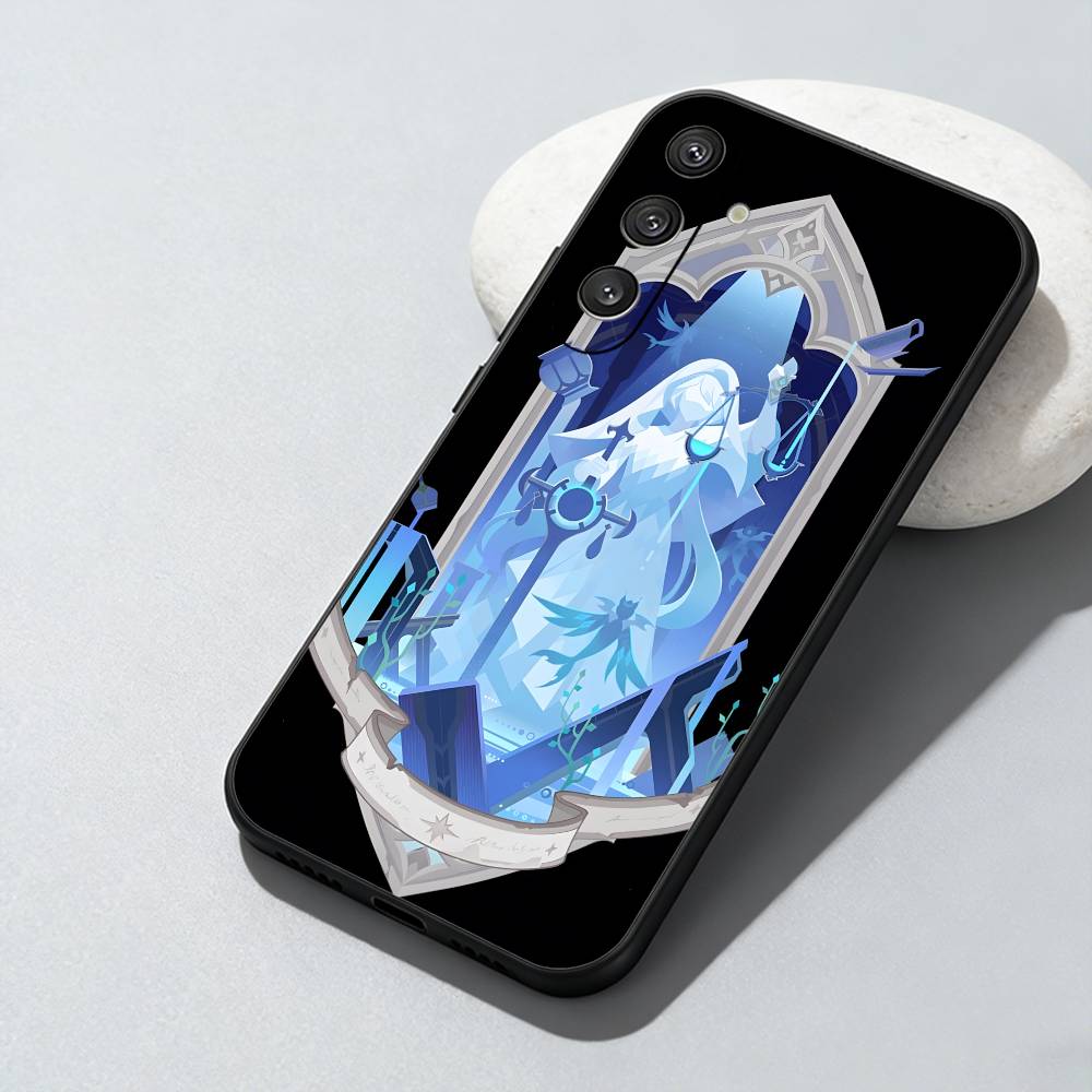 

L-Lunar A-Arcanum Cards Printed Phone Case For Samsung Galaxy A73,A72,A71,A70,A52,A51 Others Soft Black Cover Samsung a71 4g