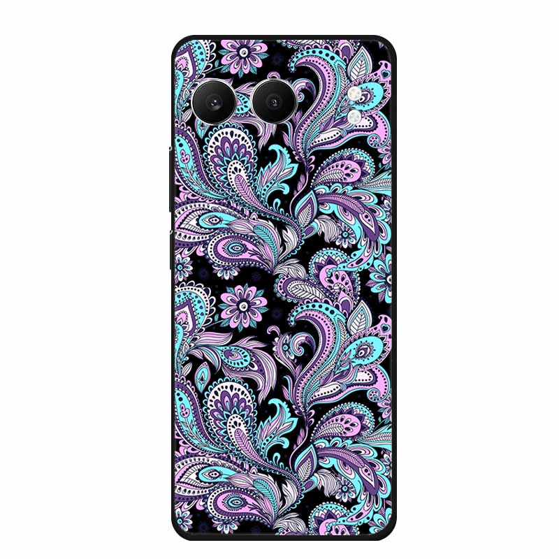 For OnePlus Nord 4 Back Cover Case Cute Cartoon Cat Black Silicone Soft Phone Cases For OnePlus Nord 4 Case Nord4 6.74" Capa Bag