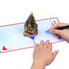 Festive 3D Popup Christmas Tree Card Heartwarming 3D Pop Up Christmas Tree Card with Envelope for Seasonal Greetings