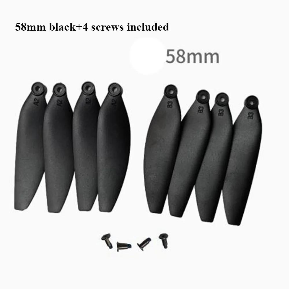 New Universal Folding Propeller Blades 58mm/66mm Black Remote Control Drone Parts Plastic Quadcopter Spare Blade
