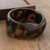 Vintage Punk Brun Kaffe Tykk Resin Akryl Smudgy Armbånd Geometriske Uregelmessige Armbånd For Kvinner Menn Smykker