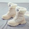 Damen Schneestiefel Neue Hohe Britischer Stil Studenten Koreanische Version der Plateau Damenstiefel Damen Schuhe