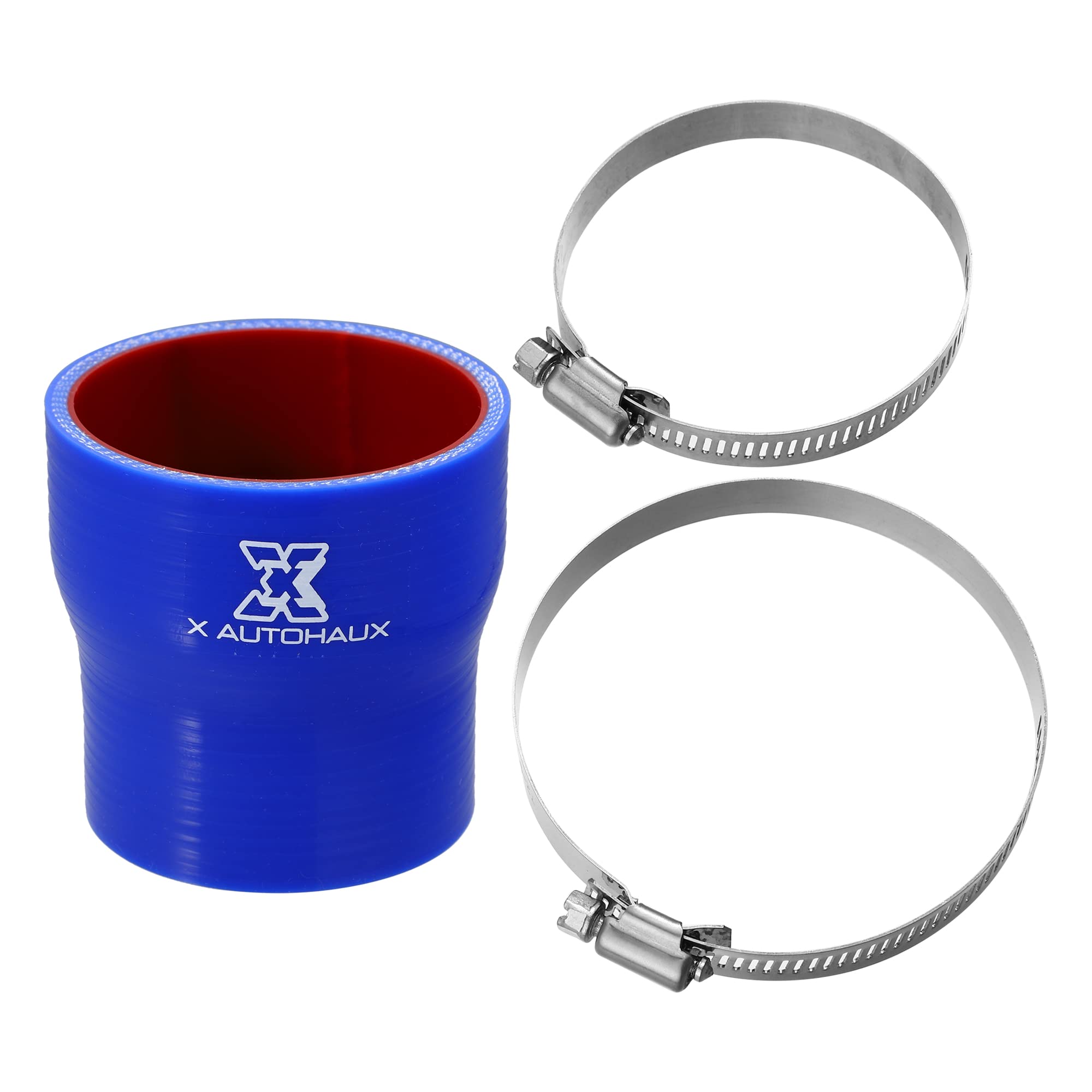 

Silicone Hose Straight Silicone Pipe Radiator Hose Inner Diameter 60-70mm Length 76mm with Hose Band Straight Intercooler Tube for Cars Blue Red 1pc