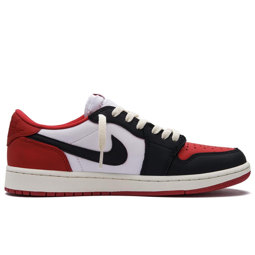 Jordan Air Jordan 1 Slip Resistant Low top Vintage Basketball Shoes Unisex Red CZ0790-161(Team734-)