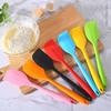 Premium Food Grade Silicone Spatula Heat Resistant Baking Scraper Mixing & Frosting Tool for Cake Cream Non-Stick Cookware Baking Tool