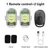 Wireless LED Drone Strobe Light for Motorcycle Car Bike Remote Control Anti-collision Indicator Warning Lamp USB Signal Light