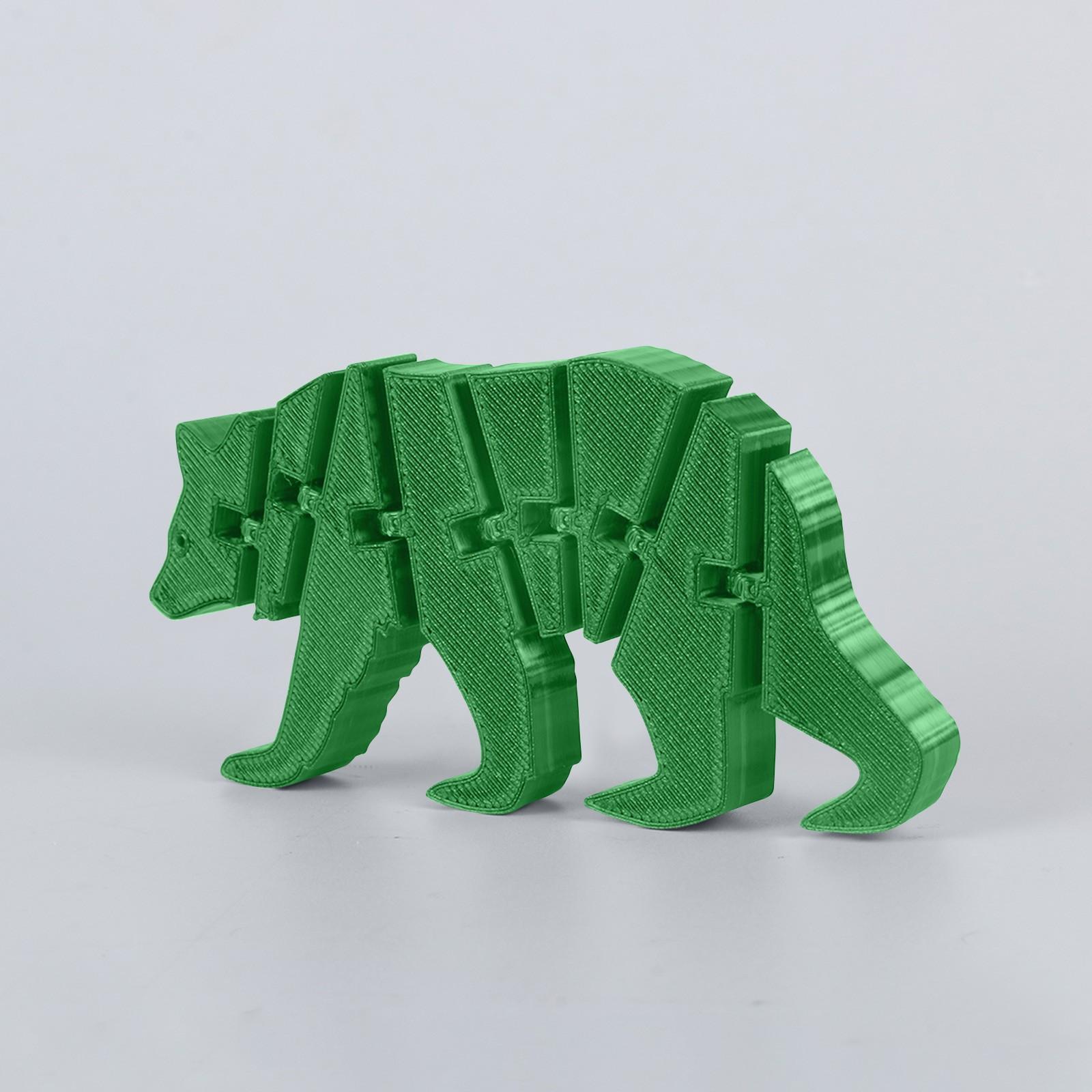 

3D-печатный медведь 3D-печатный шарнирный червяк игрушка для взрослых и детей игрушка таинственный медведь One Size