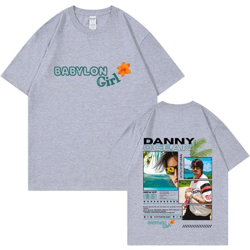 Hip Hop Casual Tshirts Rapper Danny Ocean Reflexa Tour Tees Double Sided Graphics Summer Cotton Printing Loose Tshirt Unisex