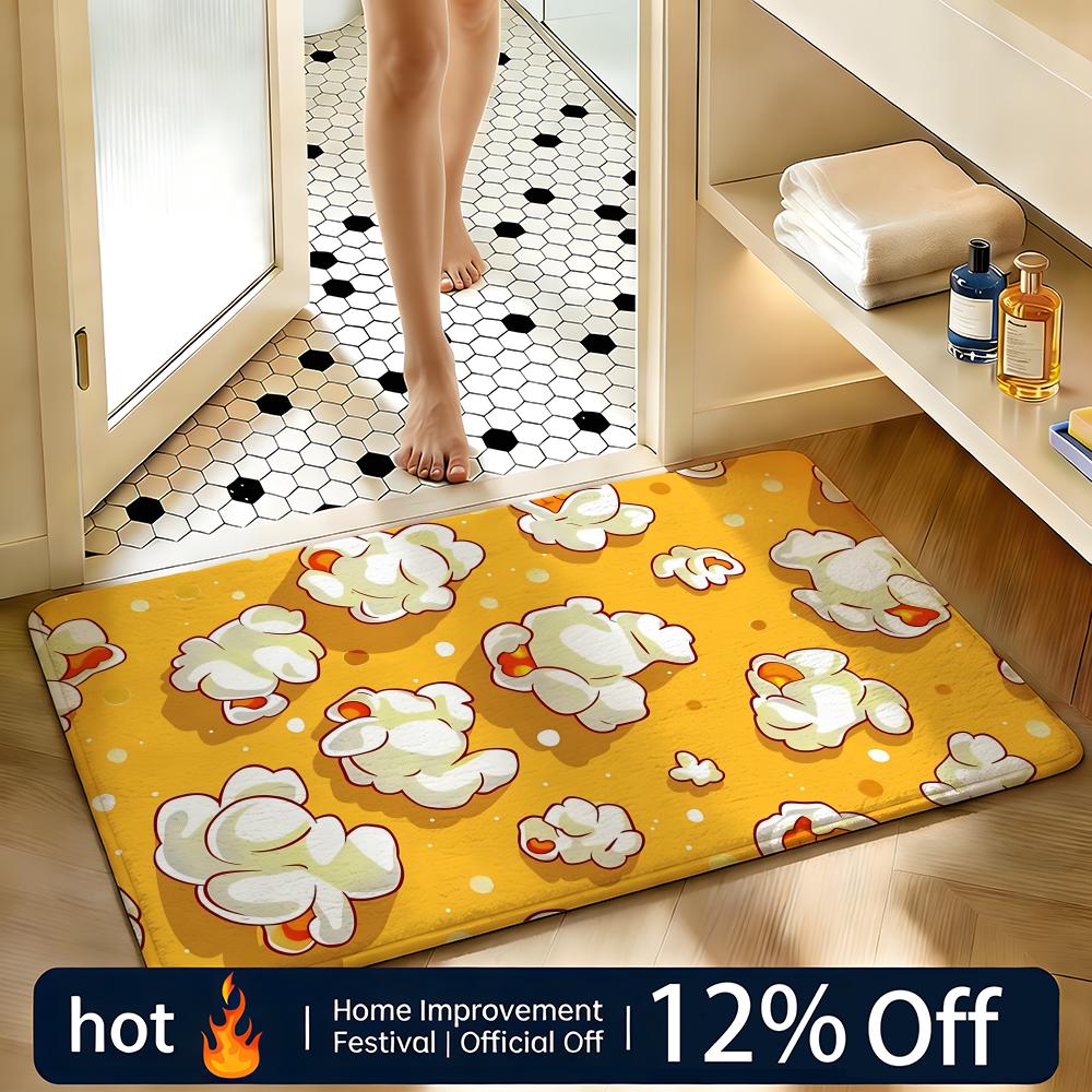 Soft Absorbent Non-Slip Rug Pattern creative pattern Floor Mat Home Decor Doormat Bedroom Floor Mat Shower Carpet