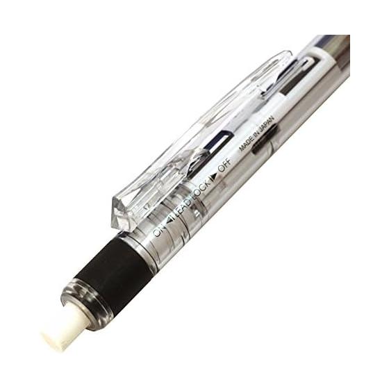 Tombow Pencil Mechanical Pencil 0.3mm MONO Graph (Shake-to-Advance) MONO Color DPA-131A with Built-in MONO Eraser, Flex Knock, Clip Knock, and