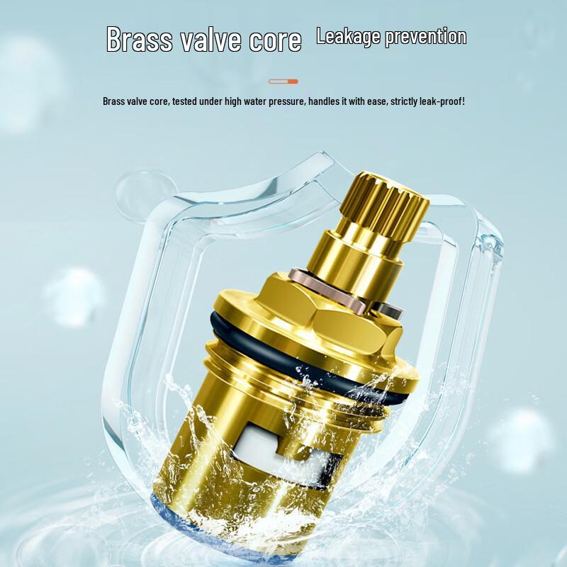 OEING Stainless Steel Dual Outlet Washing Machine Faucet