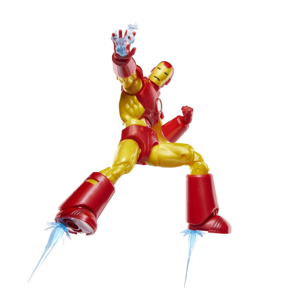 Hasbro Marvel Comics Iron Man (Model 09), Iron Man Comics Collectible 6-inch (15cm) Action Figure, Retro Design Blister Packaging, F9028, Authentic