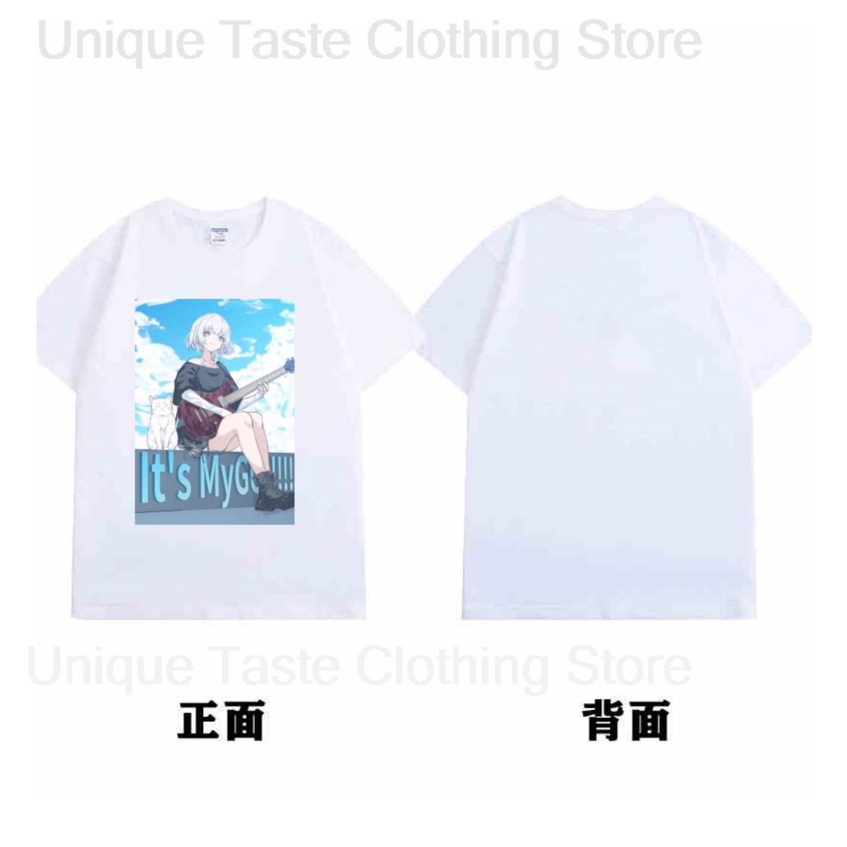 

BanG Dream Its MyGO T Shirt Rāna Kaname Cartoon Print Harajuku Fashion Anime Tshirt Unisex Women Summer Cotton Short Sleeve Tee S