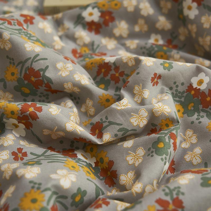 1Pc Garden Floral Pattern Summer Quilt High Quality 100% Cotton Skin-friendly Breathable Blanket Air Conditioning Quilted Quilt