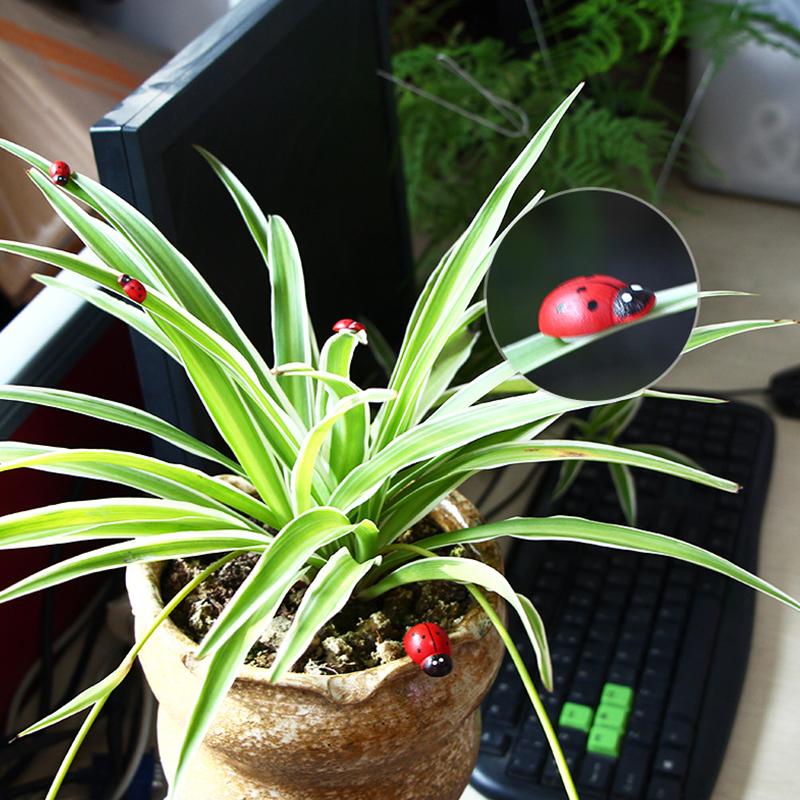 100Pcs Mini Holz Käfer Diy Handgemachte Handwerk Kühlschrank Wand Aufkleber Wohnkultur