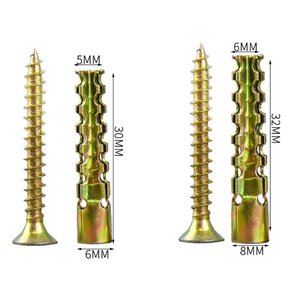 Serrated Self Tapping Screws Tree Shaped Metal Expansion Tube Expansion Screw  Plaster Wall