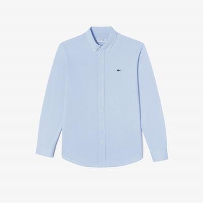 Herren Trikot Einfarbiges Hemd [Hellblau]