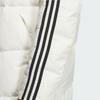Adidas Sports Lifestyle Series Warm Ultra-Light Wear-Resistant Windproof Logo Stripe Zipper Long Duck Down Jacket Unisex Outerwear White JG5957