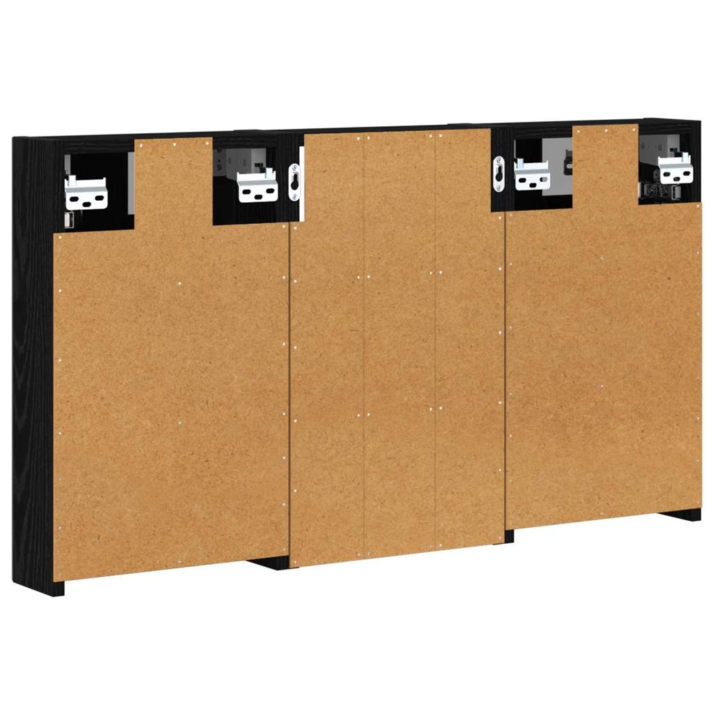 Bathroom Cabinet Set 3 Pcs 90 X 10.5 X 50 Cm Particleboard
