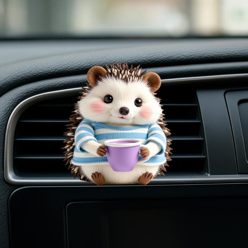 2D Acrylic Perfume Diffuser Car Air Freshener Clip Car Air Conditioning Vent Decoration Car Interior Aromatherapy Clip