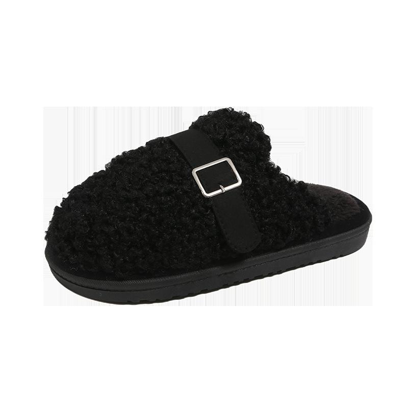 Fashion Winter Warm Women Slippers Simple Velvet Slippers for Outer Wear 2025 Autumn/Winter Cotton Trailers Winter Fashion Women's Shoes