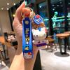 Creative Cartoon Teacup Kt Cat Keychain Hello Kitty Cute Pendant Schoolbag Pendant Girl Student Pendant