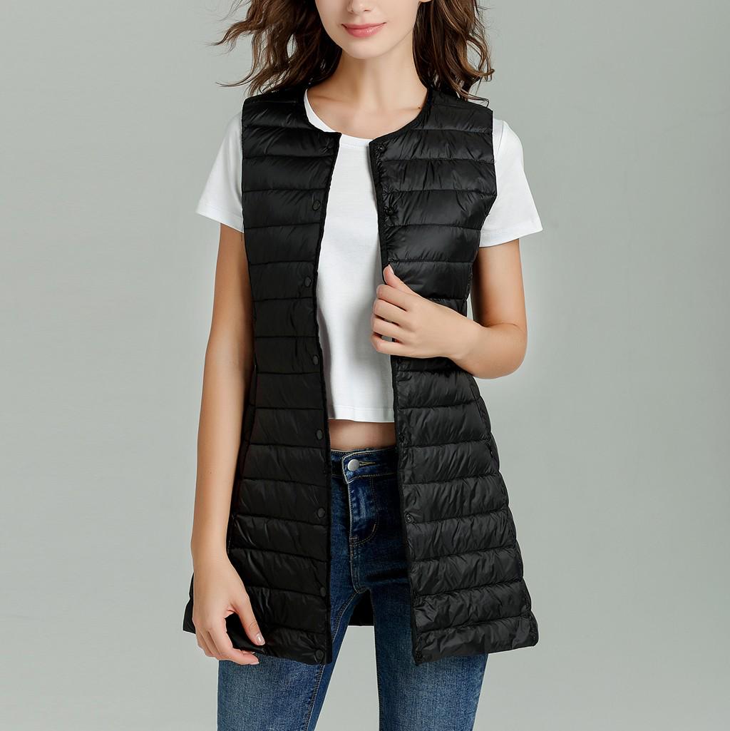 

Женский пуховик с длинным абзацем и воротником-стойкой Fasion для отдыха, легкий пух M