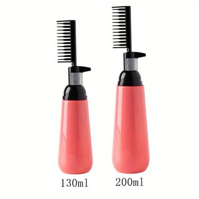 1Pcs Hair Colouring Comb Empty Hair Dye Bottle With Applicator Brush Shampoo Applicator Bottle Dispensing Hair Coloring Styling Tool