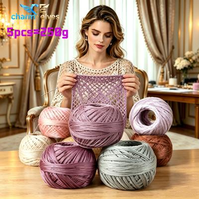 Lace Yarn, High-Quality Skin-Friendly and Breathable Fine Yarn, Handmade Crochet Yarn with Hook and Needle,  DIY Material Yarn  Casual Knitting