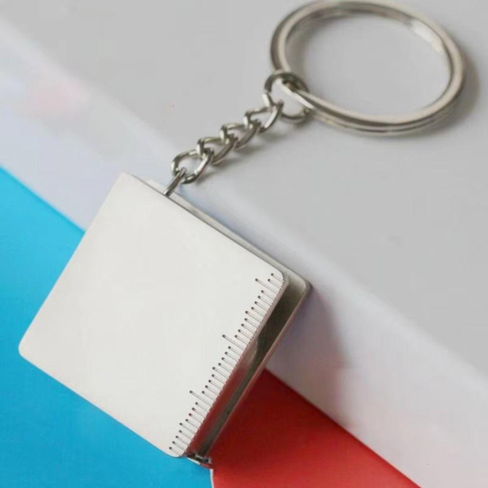 Double Scale Telescopic Ruler Key Ring Portable Keyring Pull Ruler  DIY Projects