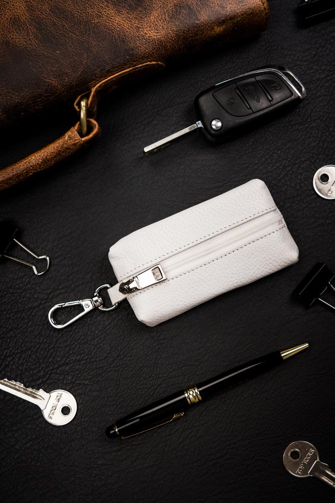 Leather Key Case SKL-011A-NDM-1793 White