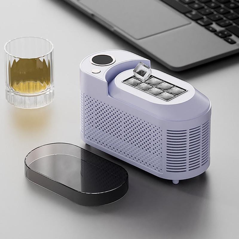 Malý výrobník ledu Přenosný výrobník ledu 12V Jednoduchý výrobník ledu Plastový výrobník ledu Vhodný pro různé kuchyně