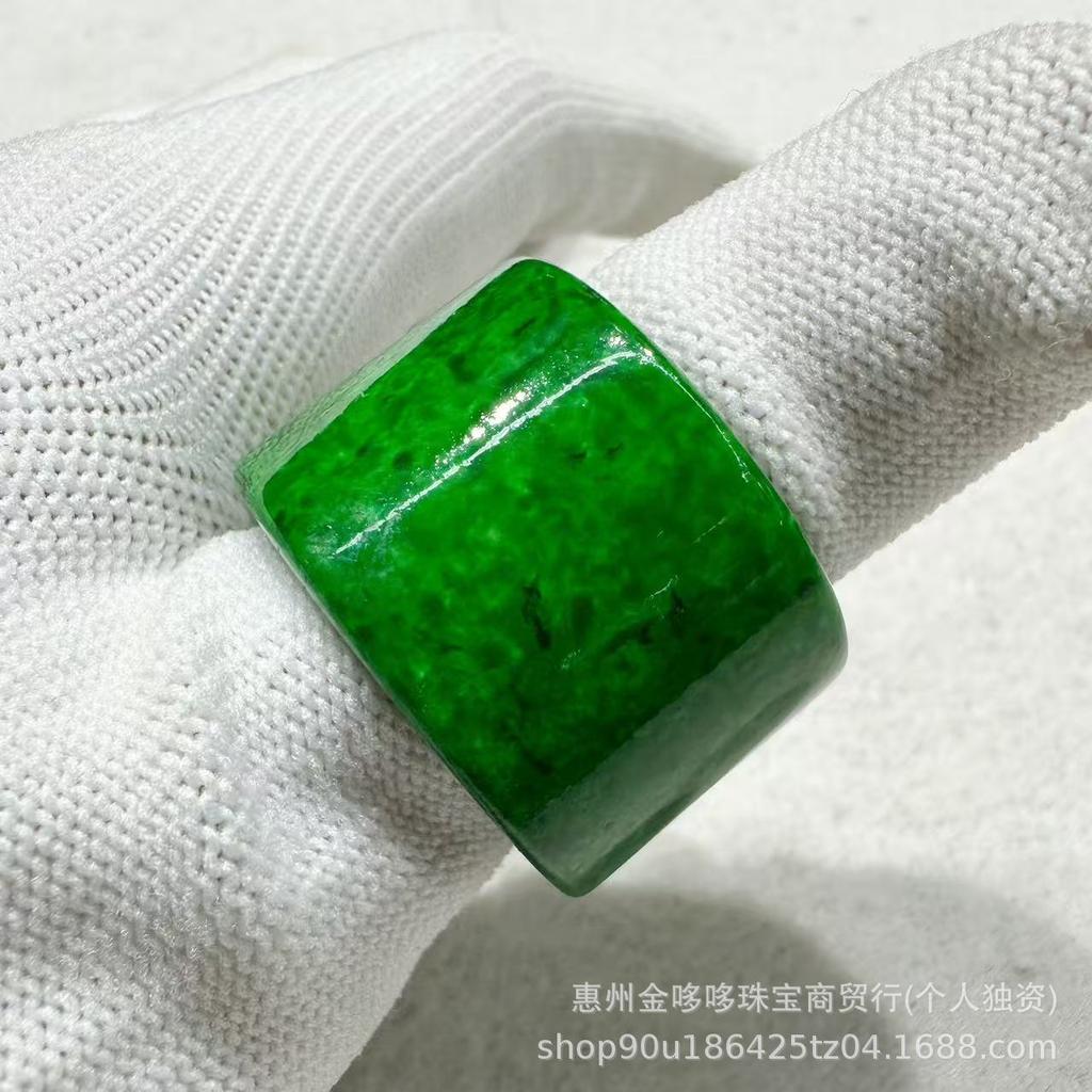 Translucent Green Dragon Horn Thumb Ring & Bracelet - Men's Handicraft Autumn Accessories